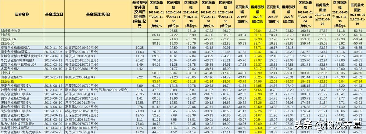 创业板指数基金排名前十名代码（创业板指数基金哪家强）(图10)