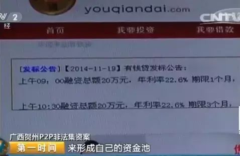 有钱贷是正规平台吗（广西“有钱贷”P2P网贷：坑钱5000万 建网站只花60块）(图1)